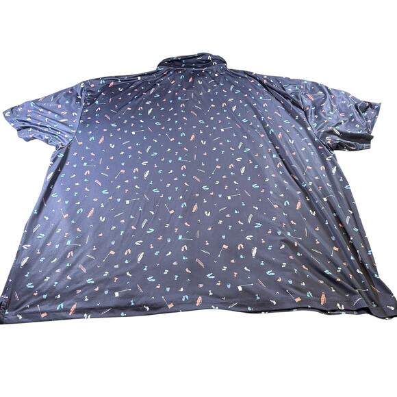 Callaway Men's Opti-Dri Golf Shirt All Over Golf Pattern - 4X - Picture 3 of 6